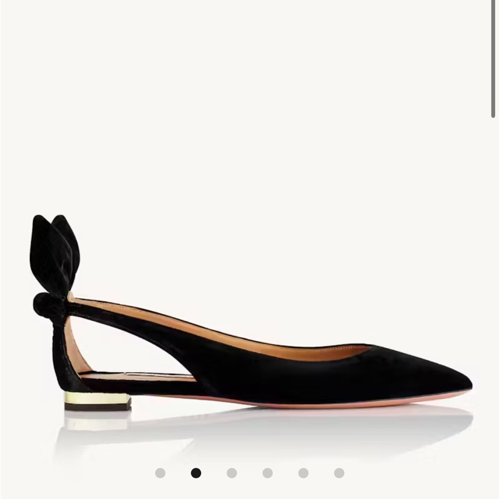 Aquazzura Bow Tie Ballet | US 8 / 38 | Black
